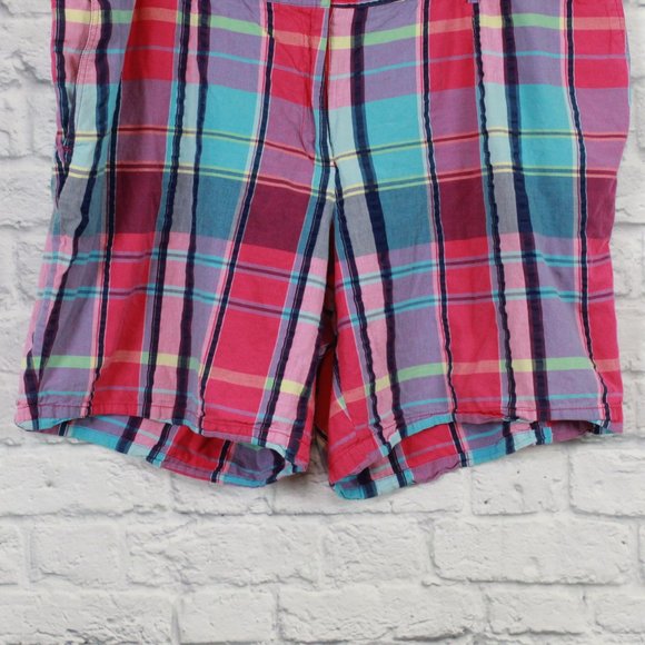 LIZ CLAIBORNE Pink Paid Jackie Fit Shorts Size 24 - Picture 3 of 12